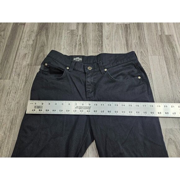 (3/$35) Lee Dungarees Juniors Size 7 Flare Pockets Black Denim Jeans - Picture 8 of 11